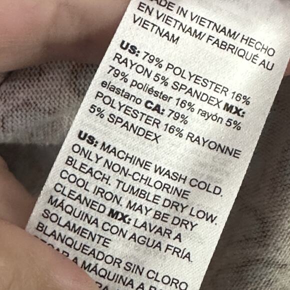 Chicos Tunic Top 0 Small Animal Leopard Brown Long Sleeve Shirt Trendy Work - Picture 6 of 9